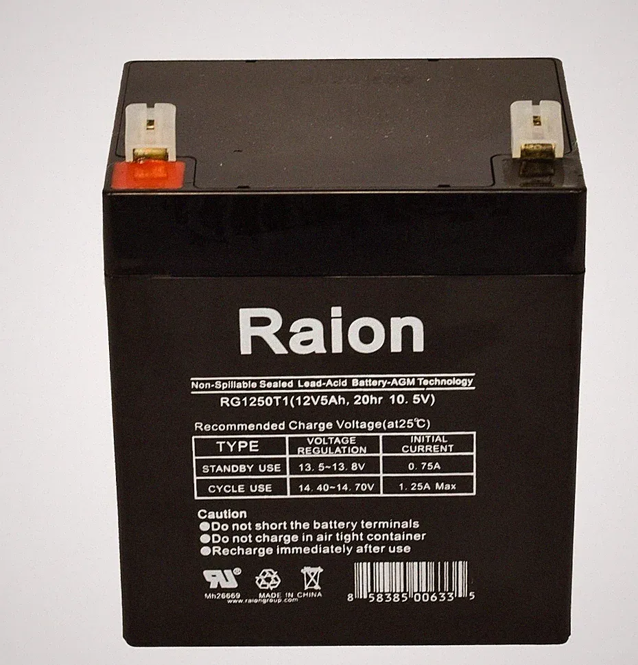 12V 5Ah T1 Terminal replacement battery for PreCor C842 Recumbent Bike 1pk