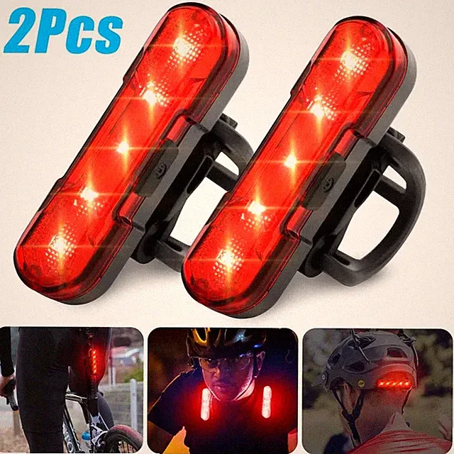 2x Brake Alert Intelligent Smart Bicycle Tail Light for Road Bike Mountain Bike