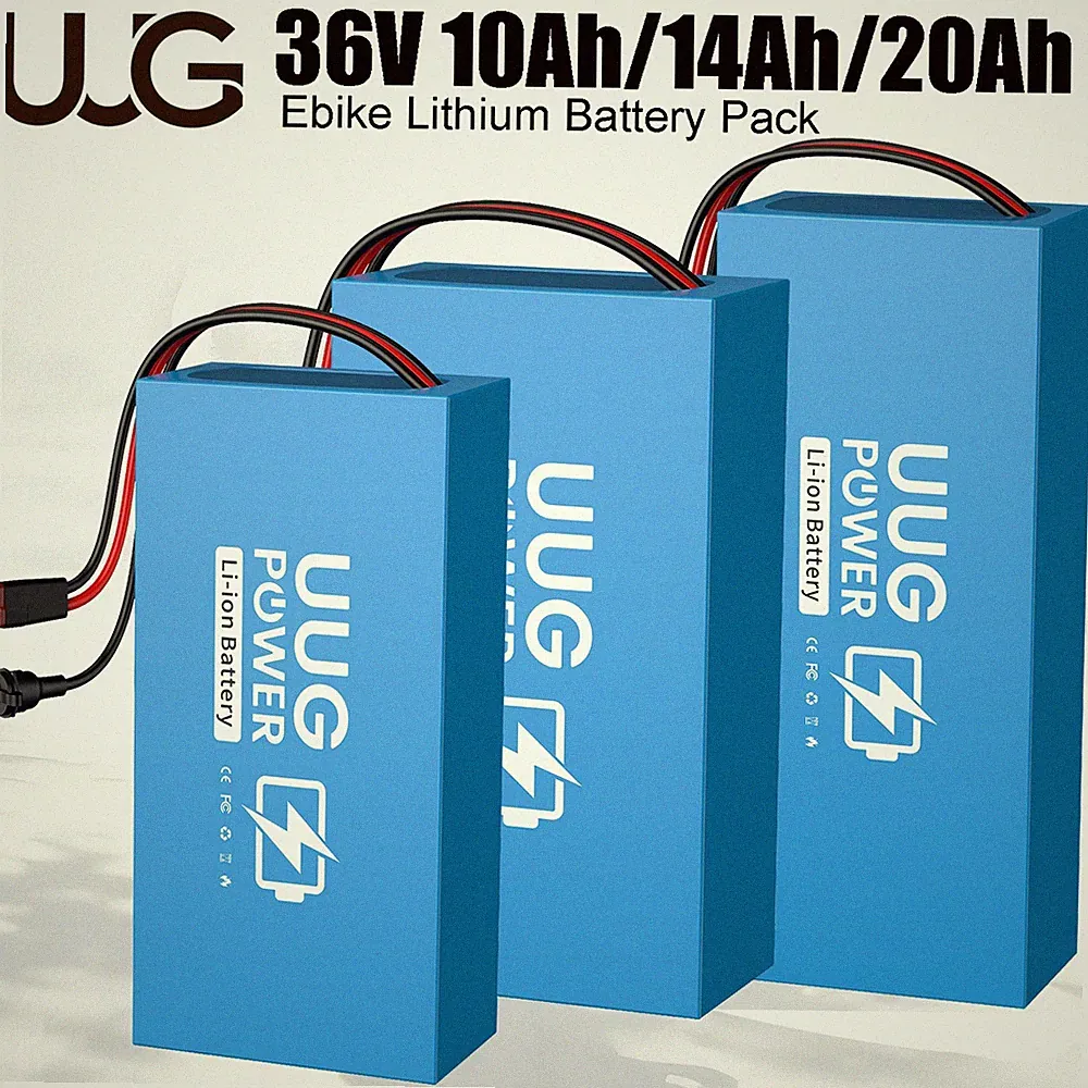36V 10Ah/14Ah/20Ah Ebike Bicycle Lithium Battery Pack 100W-1000W Motor 30A BMS