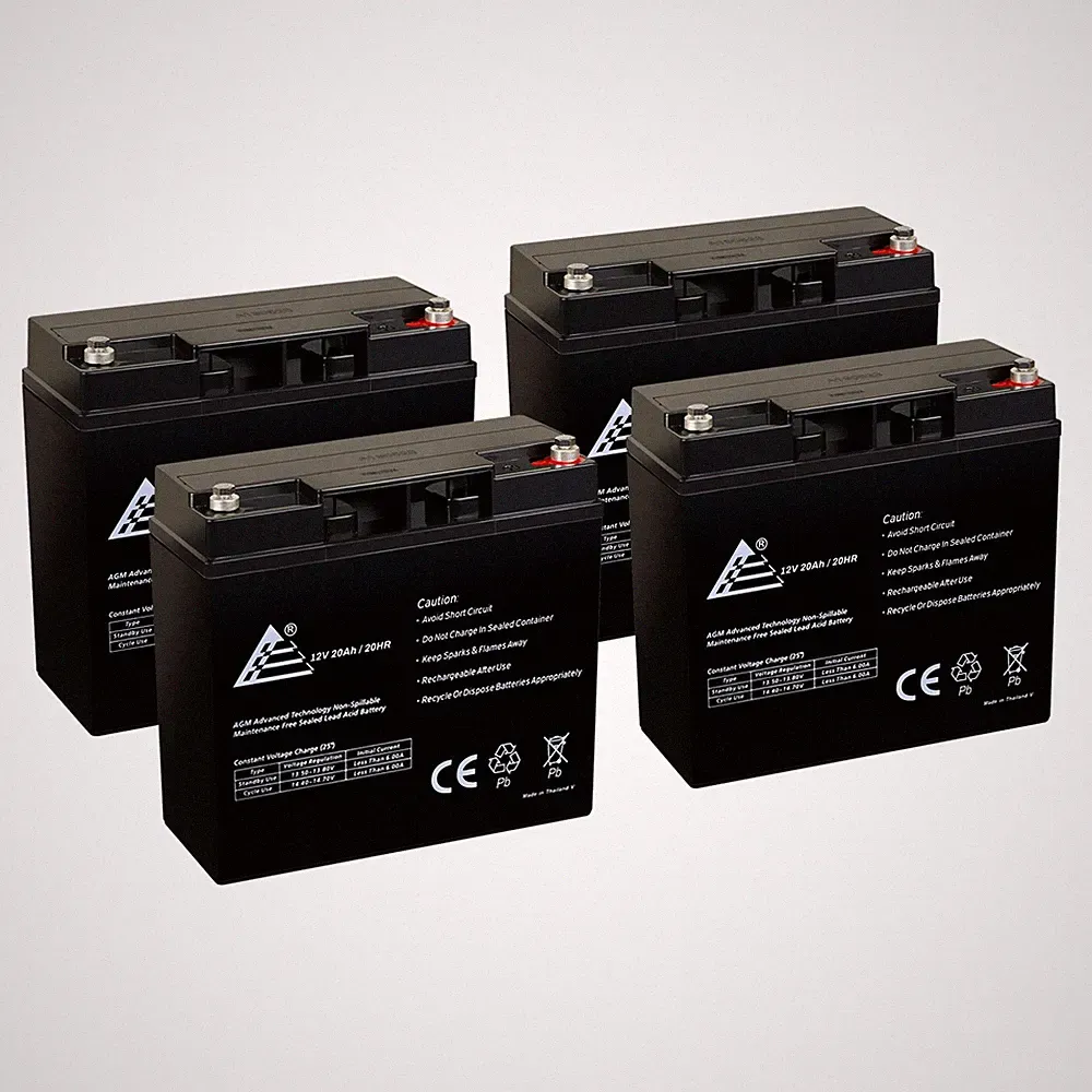 4 Pack - 12V 20Ah Baoshi 6-DZM-20 6DZM20 Scooter Bike Sealed Battery