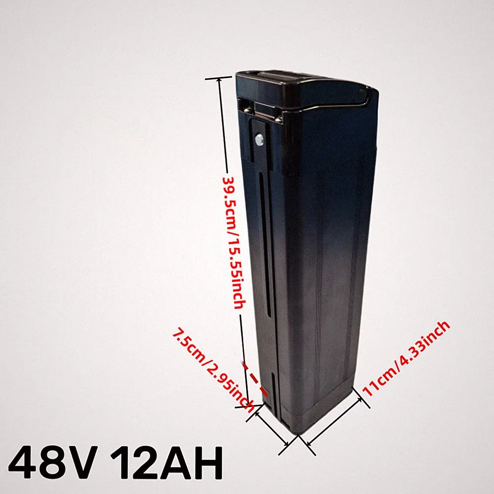 48V 12Ah E-BIKE Lithium Battery Pack Bottom Discharge For Electric Bicycle 1000W