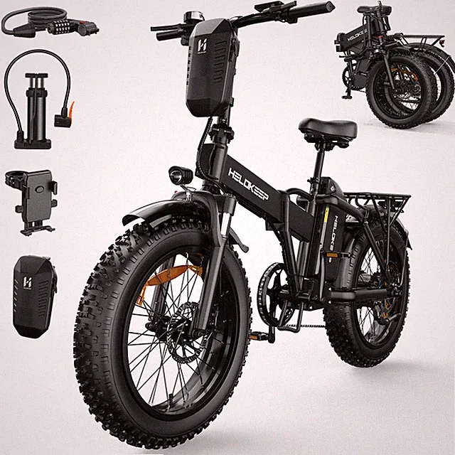 750W Motor Folding City bike 20" Tire Electric Bicycle 48V 25Ah for Adults Ebike