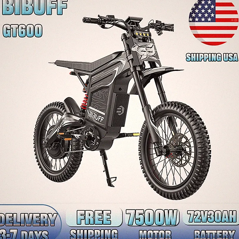 BIBUFF GT600 7500W | 72V 30AH | Adult Electric Bike Mountain Ebike