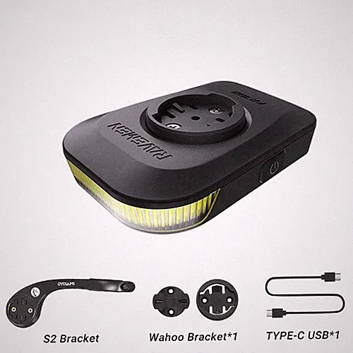 Bike Daytime Headlight Compatible GPS Light Bike SafetySide Visibility Headlight