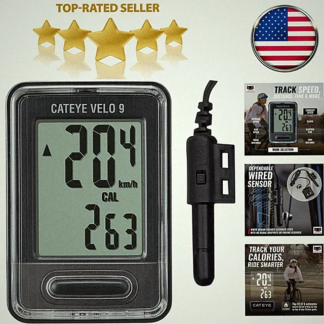 Compact Speedometer for Road, MTB, Gravel Bikes - Easy Setup-//