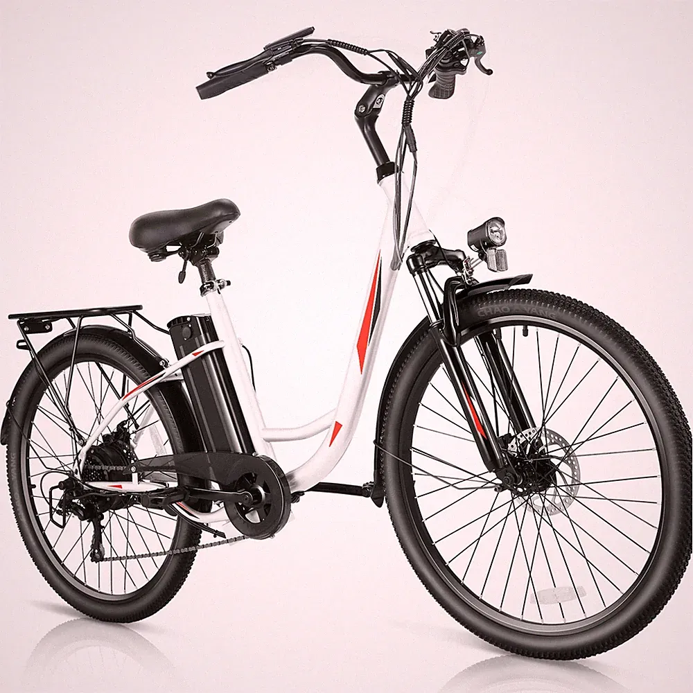 Electric Bike 26 inch Electric Cruiser Bike 500W City Commuter Bicycle 7 Speed