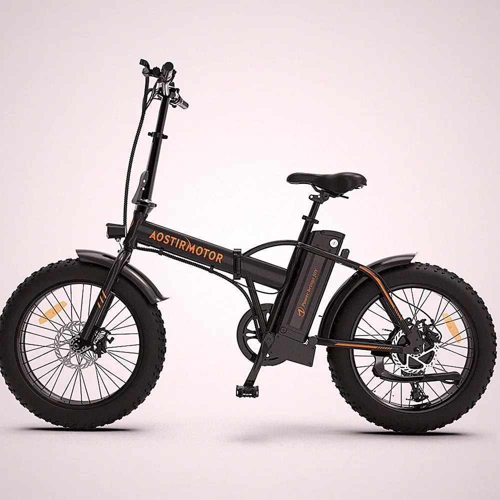 Folding Electric Bike Ebike Bicycle 500W Motor 20" Fat Tire w/ 36V/13Ah Battery