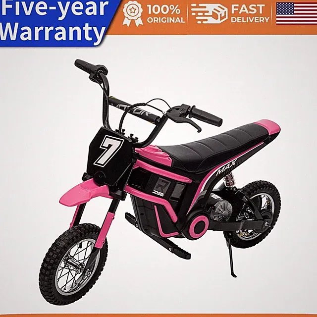 Kids Ride On Dirt Bike 350W Electric Motorcycle Up to 14.29MPH 24V Battery 8-14