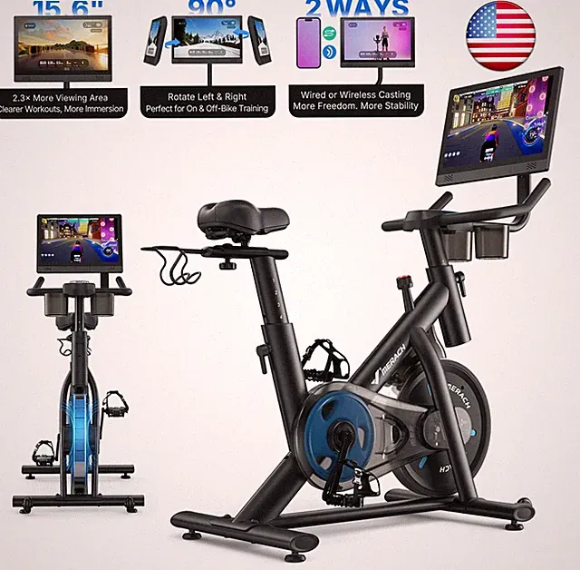 MERACH Indoor Exercise Bike stationary bike 300lbs Weight Capacity Tablet Mount