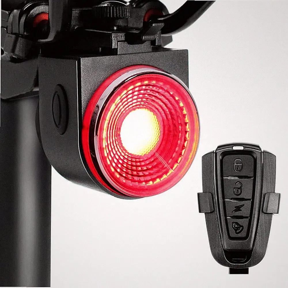Smart Bike Tail Light: Auto On/Off Rear Bicycle Flashlight Ultra Bright Back Bra
