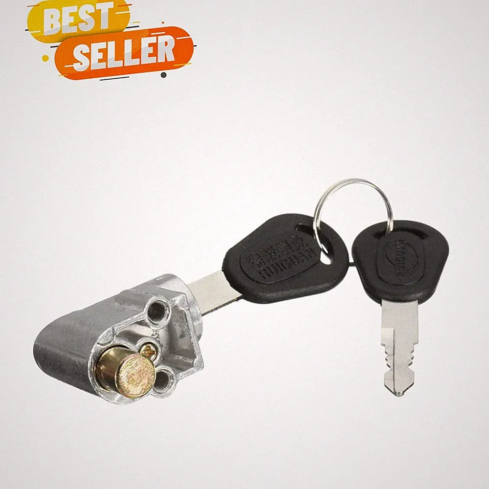 Universal Safety Lock for E-Bike Battery with Two Keys - Compact and Efficient